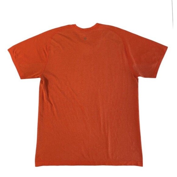 Lululemon Men’s XL Metal Vent Tech Shirt ORANGE Running Gym Stretch Your Head - Picture 3 of 5